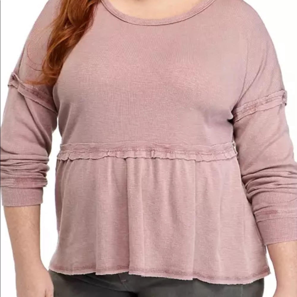 True Craft plus size pink top